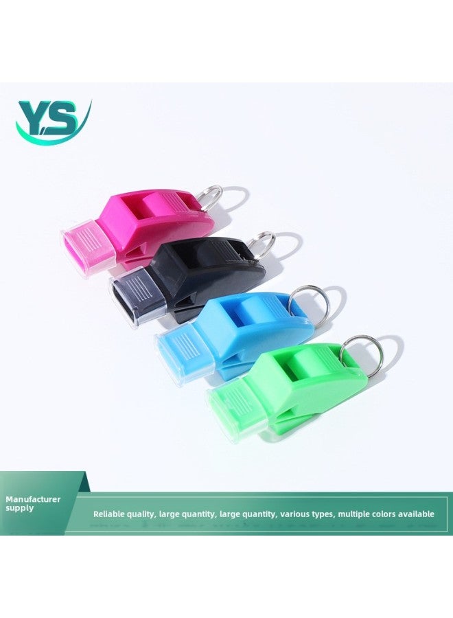 Generic Professional Coach Plastic Whistle Football Basketball Volleyball Referee Special Whistle PE Teacher Dolphin High Frequency Whistle-Color:Black - Image 2