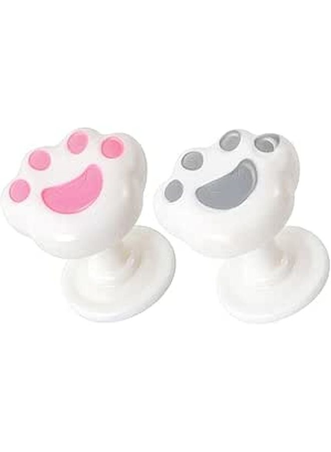Cat Shape Toilet Tank Button Easy Install Bathroom Push Tool Mixed Color - Image 1