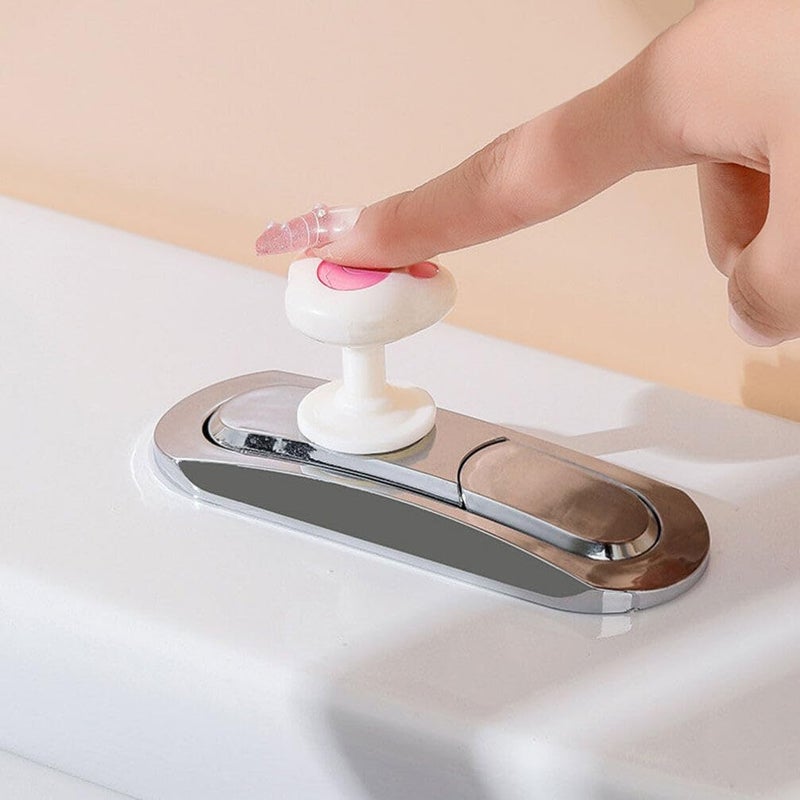Cat Shape Toilet Tank Button Easy Install Bathroom Push Tool Mixed Color - Image 5