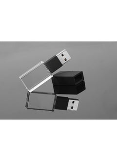 ماركة غير محددة قرص U مضيء كريستالي DIY داخل LOGO Business Gift USB 2.0 3.0 قرص U معدني عالي السرعة - اللون: أسود - السعة: USB3.0 8GB  - Image 1