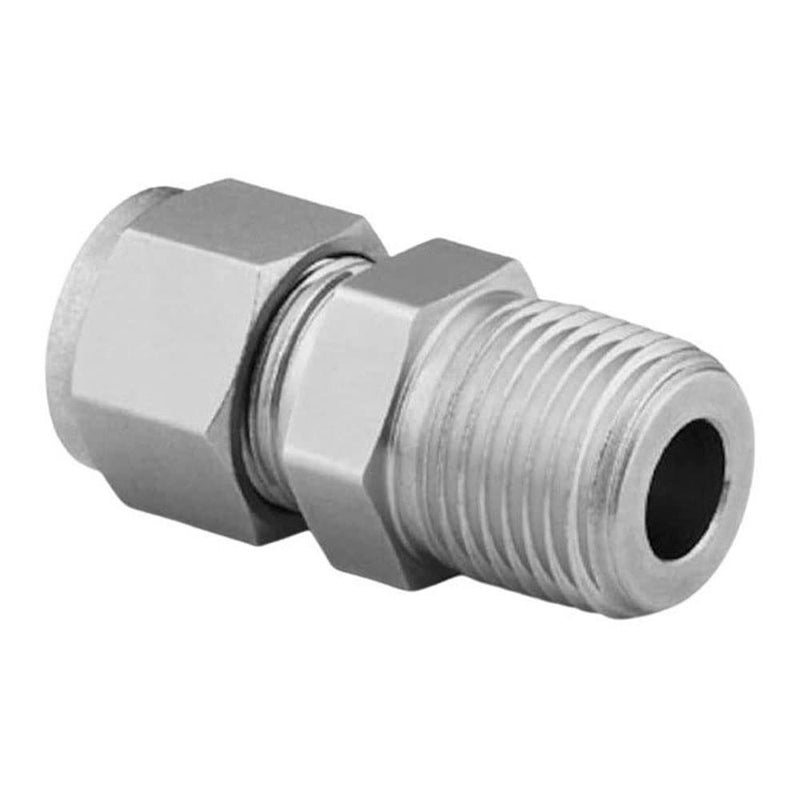 Swagelok موصل أنبوب من الفولاذ المقاوم للصدأ Swagelok SS-400-1-4، موصل ذكر، 1/4" قطر الأنبوب الخارجي، 1/4" NPT ذكر - Image 5