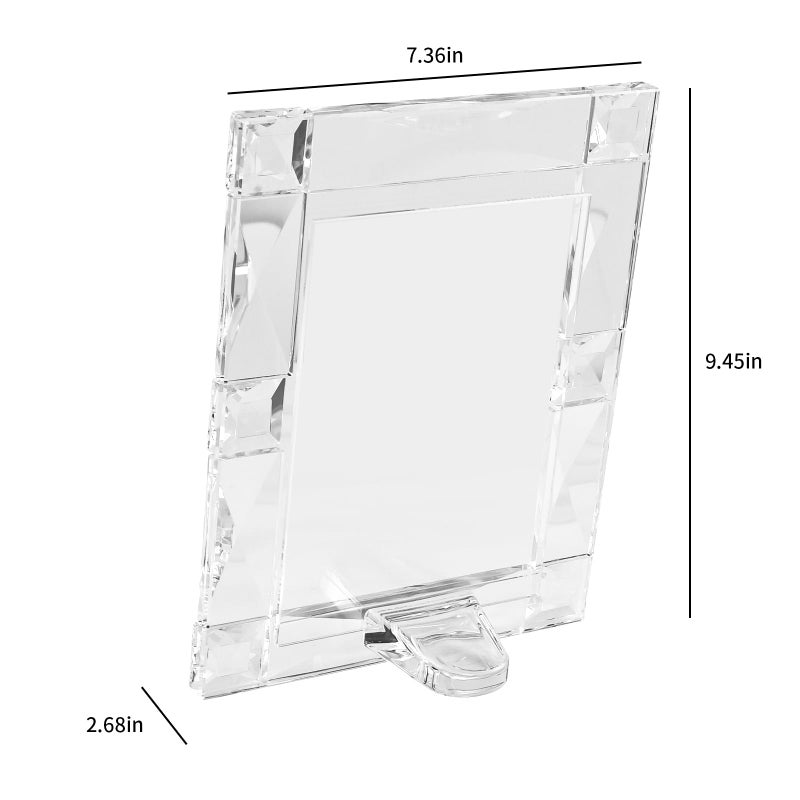 kitCom Crystal 5x7 Inch Picture Frame Sparkling for Home Decor, Wedding Frame Tabletop Display, Display Photo 5''x 7'', Comes with Gift Box - Image 2