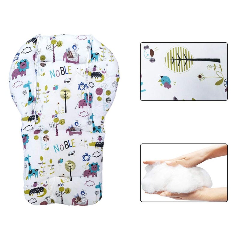تو ورلد High Chair Cushion, Large Thickening Baby High Chair Seat Cushion Liner Mat Pad Cover Breathable (Animal World) - Image 5