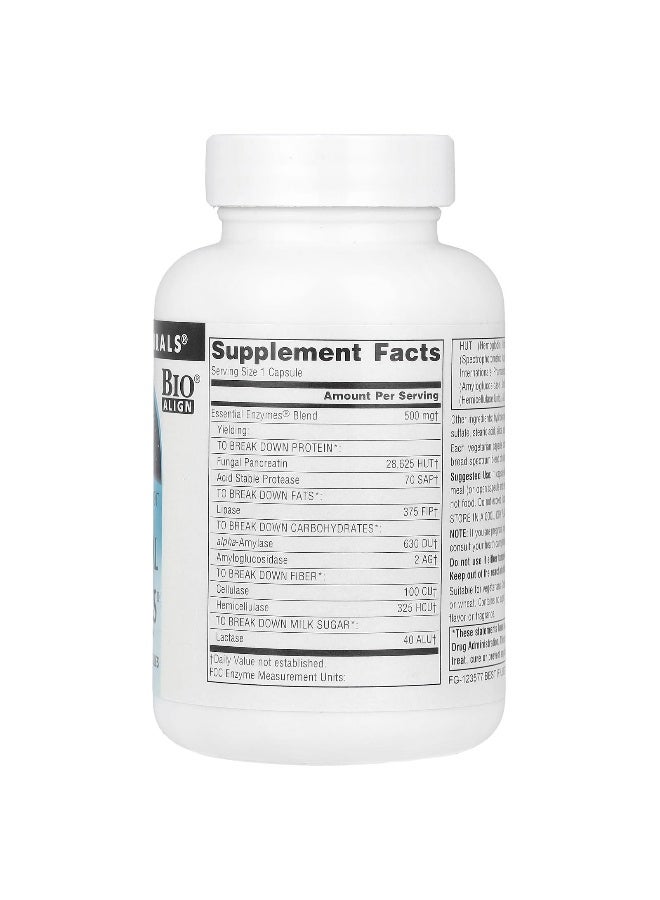 Source Naturals Source Naturals, Daily Essential Enzymes®, 500 mg, 120 Vegetarian Capsules  - Image 2