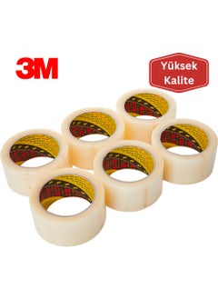 3M 371 Transparent Duct Tape 45mm x 100m - 6 Pieces  - Image 1