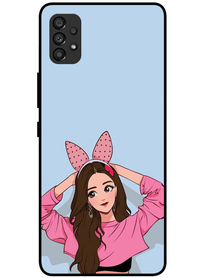 EYE CATCH Protective Case Cover For Samsung Galaxy A53 Smart Series Printed Protective Case Cover for Samsung A53 Cat - Image 1