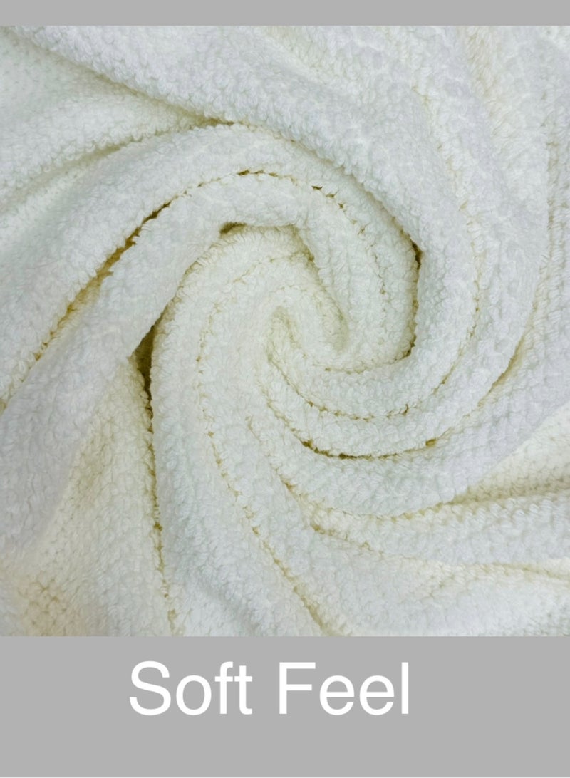 Hayat TOPKAPI- 6 Piece Bath Sheets 80 x 160 cm Super Soft 100% Cotton Fast Absorbent & Quick Dry Towels 600-GSM -Assorted Colours - Image 2