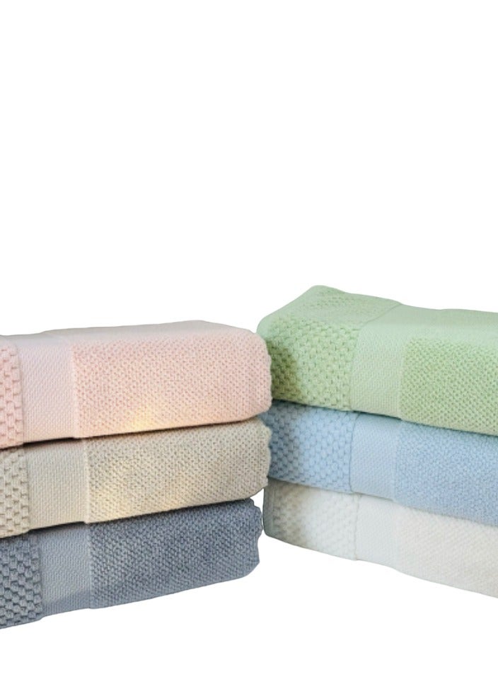 Hayat TOPKAPI- 6 Piece Bath Sheets 80 x 160 cm Super Soft 100% Cotton Fast Absorbent & Quick Dry Towels 600-GSM -Assorted Colours - Image 3