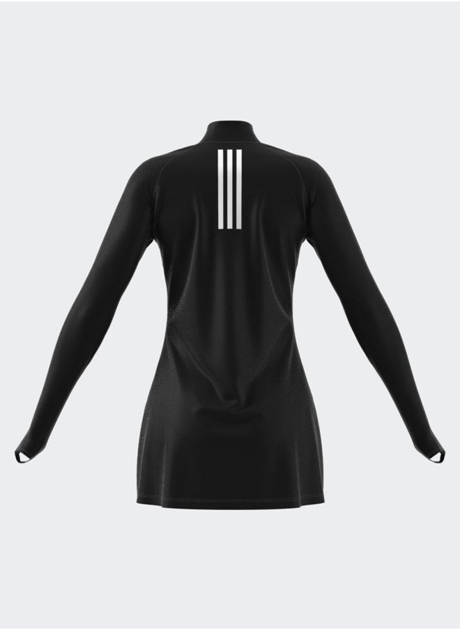 Adidas بلوزة سباحة بأكمام طويلة و3 خطوط  - Image 5
