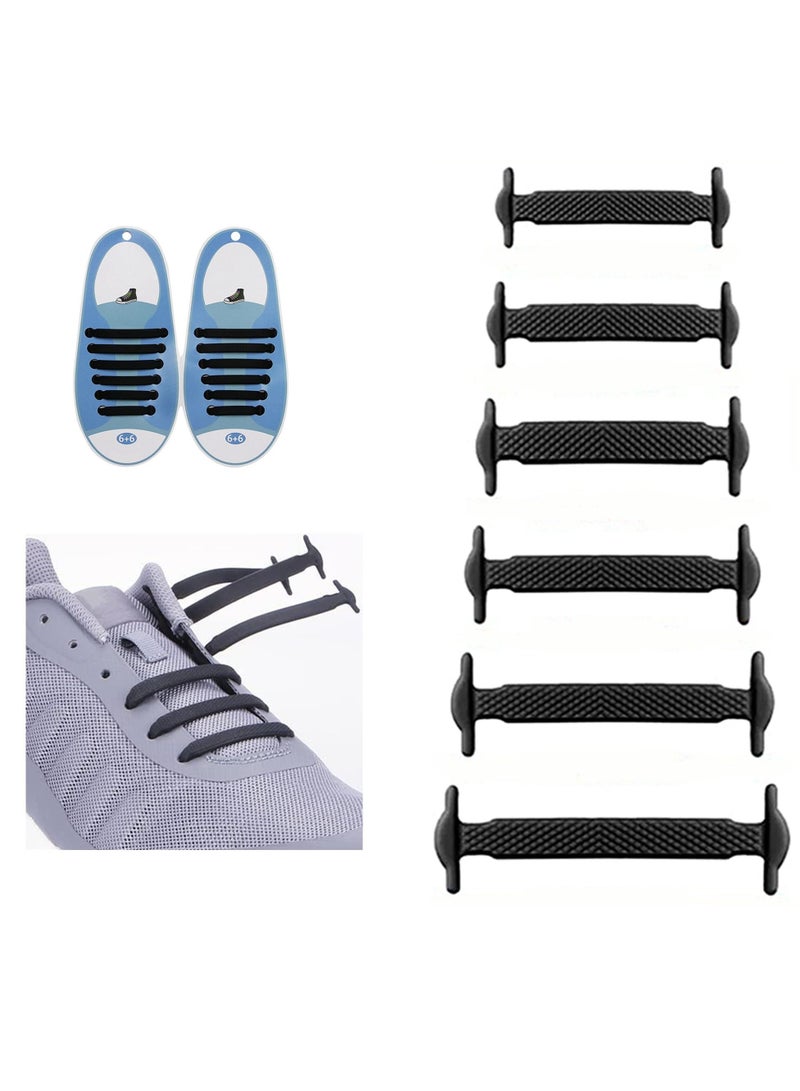 No Tie Shoelaces for Kids, Stretch Silicone Elastic Shoe Laces, Lazy Quick Tie Tieless Waterproof Wash-free Shoe Laces for Sneakers Running Shoes, and Casual Shoes - Image 1