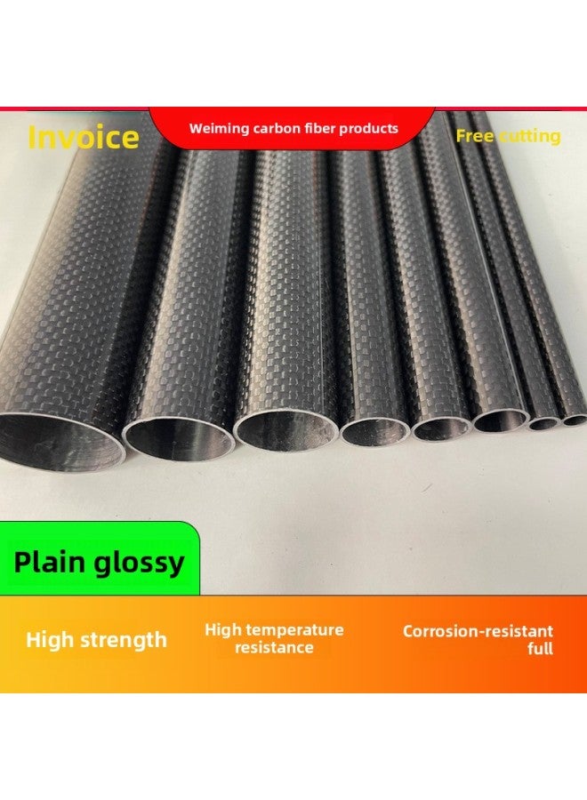 3K Carbon Fiber Tube: 5mm --- 14mm Carbon Fiber Tube (commonly Used) Specifications 3K Full Carbon Tube Can Be Directly Selected-Color:9*7mm* 1m-Specifications:Plain Matte  - Image 4