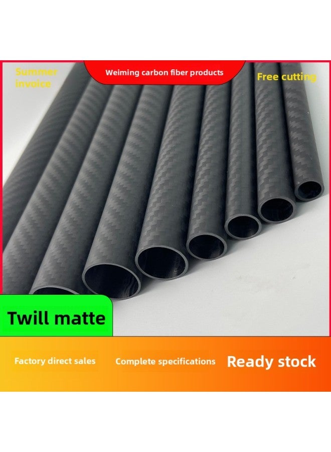 3K Carbon Fiber Tube: 5mm --- 14mm Carbon Fiber Tube (commonly Used) Specifications 3K Full Carbon Tube Can Be Directly Selected-Color:9*7mm* 1m-Specifications:Plain Matte  - Image 2
