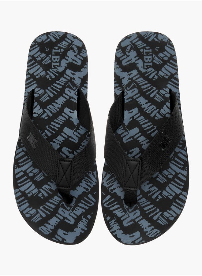 LBL by Shoexpress Men's Printed Thong Slippers  - Image 1