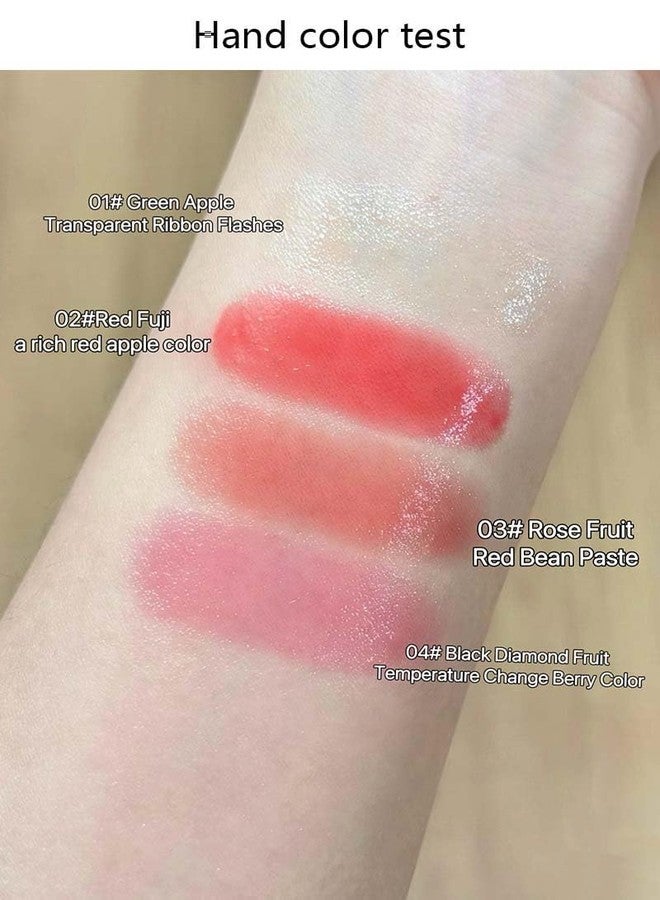 Cappuvini Kawaii Lip Balm & Blusher | Lipstick & Cheek Tint Duo | Lightweight Jelly Finish | 4 Fruity Shades: Green Apple, Red Fuji, Rose Fruit, Black Diamond | For Teens & Women | Cute Bunny Packaging | Lip Balm with Shea Butter & Coconut Oil | (03# Rose Fruit, 3.8g) - Image 2
