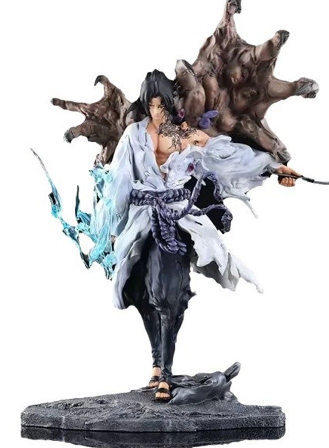 Halamodo Naruto Iron Curtain Sasuke Sporting Intricate Designs, Anime Collectible Figurine, Decoration and Gift Treasure - Image 1