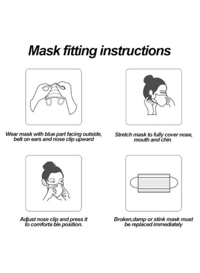 NIBEMINENT Pack Of 40 Disposable Face Mask And Shield - Image 5