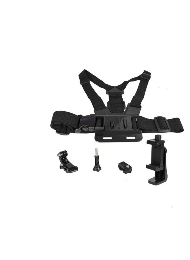 حزام الصدر لتثبيت الهاتف المحمول - حزام كتف متعدد الاستخدامات للتصوير الثابت والخالي من الاهتزاز - مثالي للبث المباشر وركوب الدراجات في الهواء الطلق - Image 4