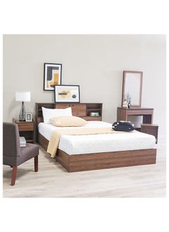 DANUBE HOME Adriana Bed + Dresser And Stool Set Queen Size Bed Frame And Dresser Set Sturdy Modern Design Wooden Double Bedroom Set Furniture Comfortable Bedset For Bed Room Columbia  - Image 5