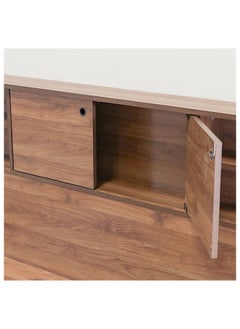 DANUBE HOME Adriana Bed + Dresser And Stool Set Queen Size Bed Frame And Dresser Set Sturdy Modern Design Wooden Double Bedroom Set Furniture Comfortable Bedset For Bed Room Columbia  - Image 2
