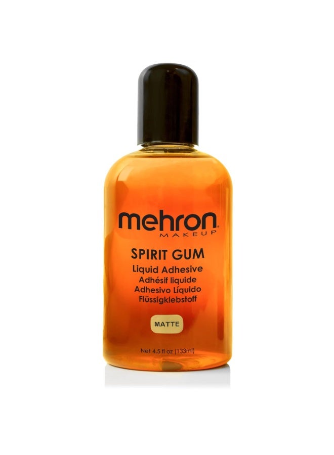 mehron غراء روح ميهرون للمكياج | غراء روح لاصق | تأثيرات خاصة، كوسبلاي، هالوين، أداء مسرحي | لاصق تجميلي احترافي للوجه، الجلد، والجسم (4.5 أونصة) (غير لامع) - Image 1