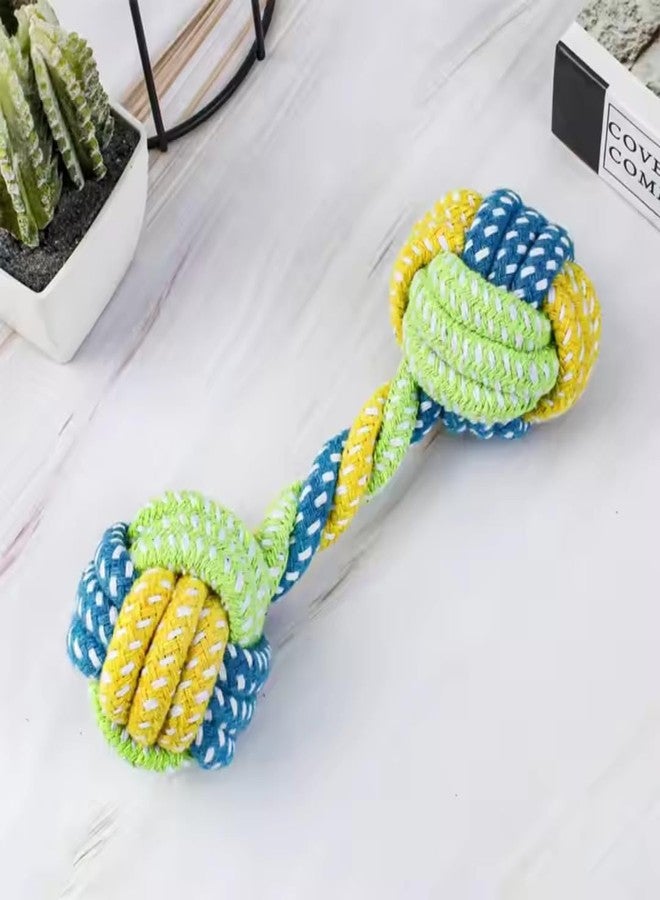 PET FUN Rope Dumble Toy for Dogs & Puppies - Chew, Play, & Teething Toy for Pets - Safe, Durable, and Interactive (Multicolour, Pack of 2) - Image 5