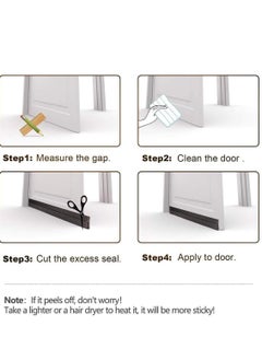 Grey 2"W x 39"L Under-Door Seal Strip | Soundproof Weather Stripping & Air Draft Blocker for Interior/Exterior Doors | Door Sweep with Ventilation Holes - pzsku/Z392ACB9B71EF2CF362AAZ/45/_/1733916538/235a73e5-625f-4471-aff3-1e8c0345a5db