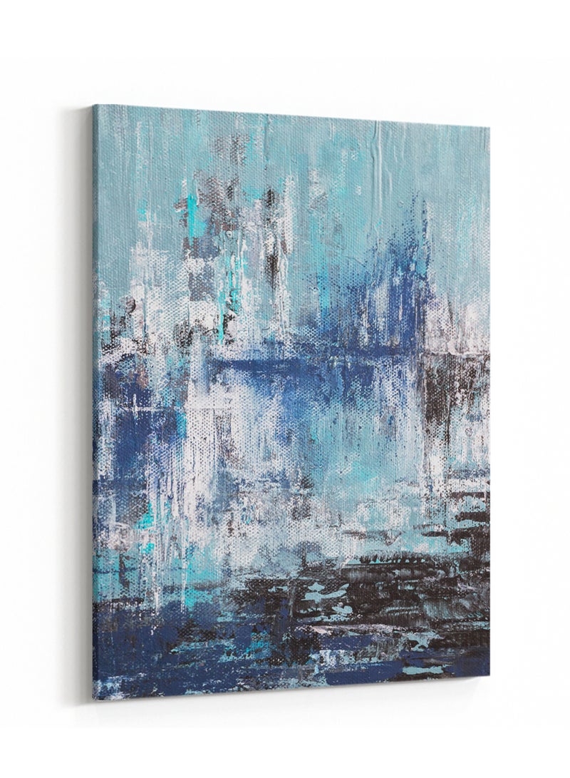 LOWHA Canvas Wall Art Stretched Over Wooden Frame with Abstract Painting - Image 4