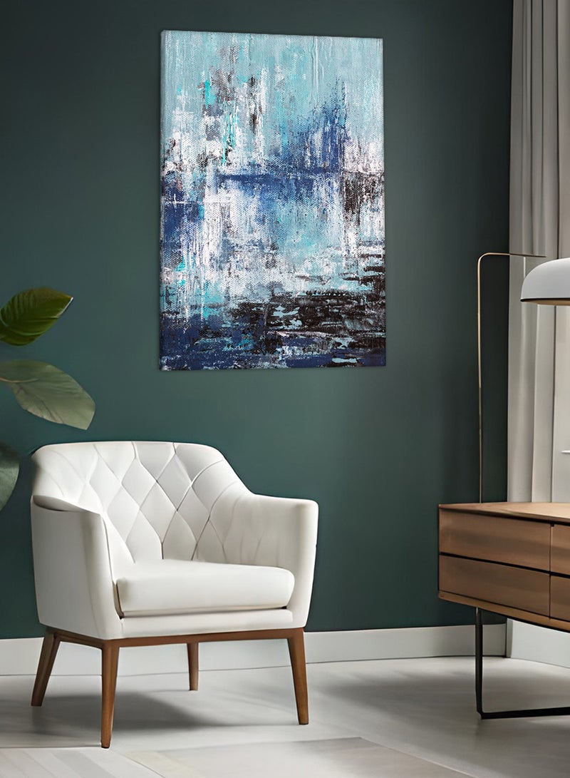 LOWHA Canvas Wall Art Stretched Over Wooden Frame with Abstract Painting - Image 3