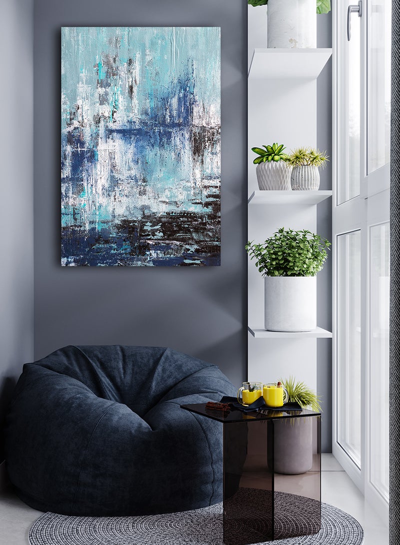 LOWHA Canvas Wall Art Stretched Over Wooden Frame with Abstract Painting - Image 2