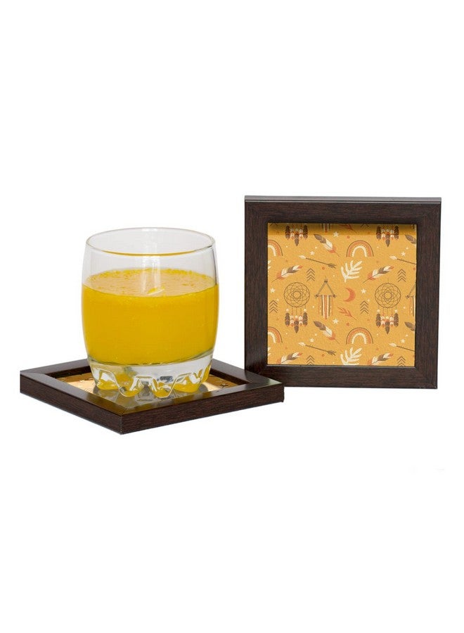 Paper Plane Design Tea Coffee Coaster Set Wooden Decorative Coasters Set. Home and Office Wooden Coasters Design 504 - Image 3