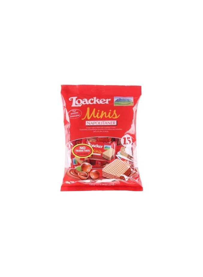 Loacker Minis Napolitaner Wafer 150g
