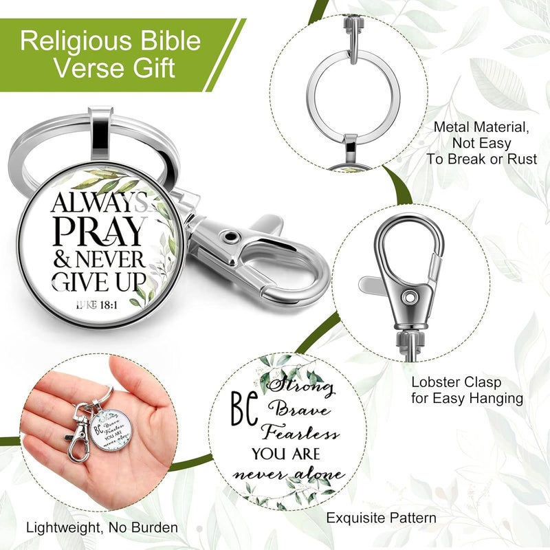 Fumete Christian Keychain Bulk - 36 Pcs Inspirational Bible Verse Keychains - Image 3