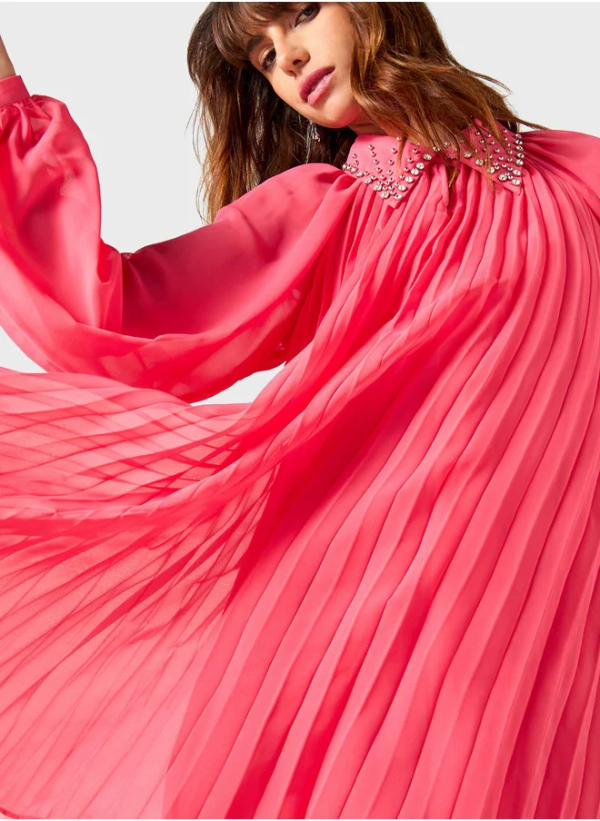 2Xtremz Embellished Pleated Dress