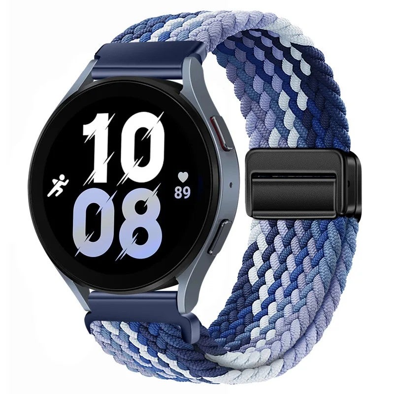 Bluejw Braided Nylon Watch Strap 20mm 22mm Replacement Wristband for Samsung Galaxy Watch and Huawei Smart Watches – Sporty, Durable, Comfortable - Image 1