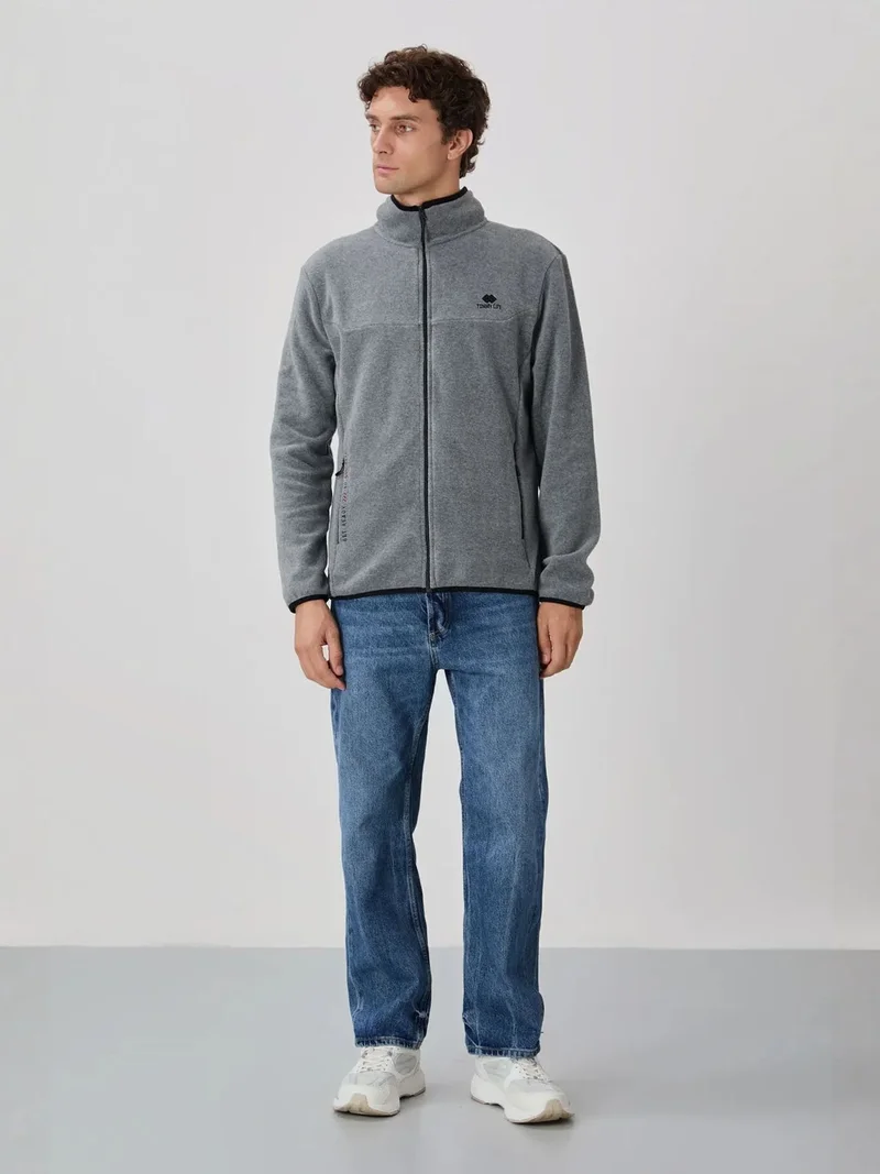 تومي لايف TOMMY Men's Plush Zip-Front Sweatshirt