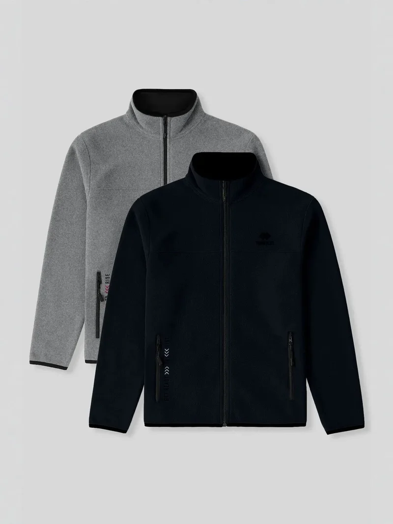 تومي لايف TOMMY Men's Plush Zip-Front Sweatshirt