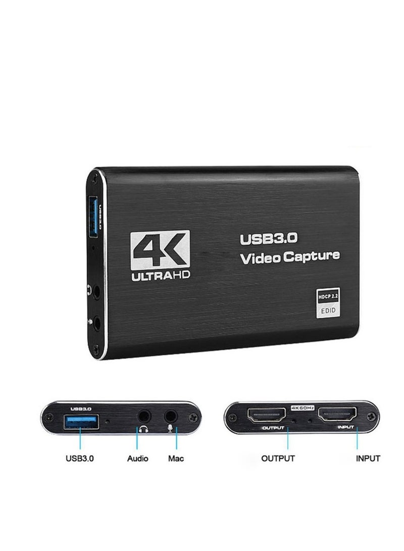 SYOSI HDMI Video Capture Card 4K, USB3.0 1080P 60FPS HD Ultra Low Latency, Game Capture Card for Gaming / Live Streaming / Videoconferencing for Nintendo Switch / PS4 / Xbox One / OBS / Camera / PC - Image 1