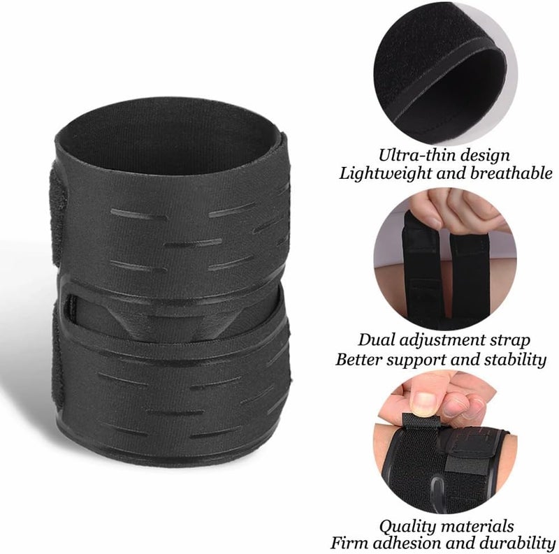 Khazna 2Pcs Wrist Braces, Ultra-Thin Wraps Support for Carpal Tunnel, TFCC Tear Tendonitis Arthritis Sprains Pain Relief, Breathable Bands Fitness Sports Tennis Weightlifting - Image 3