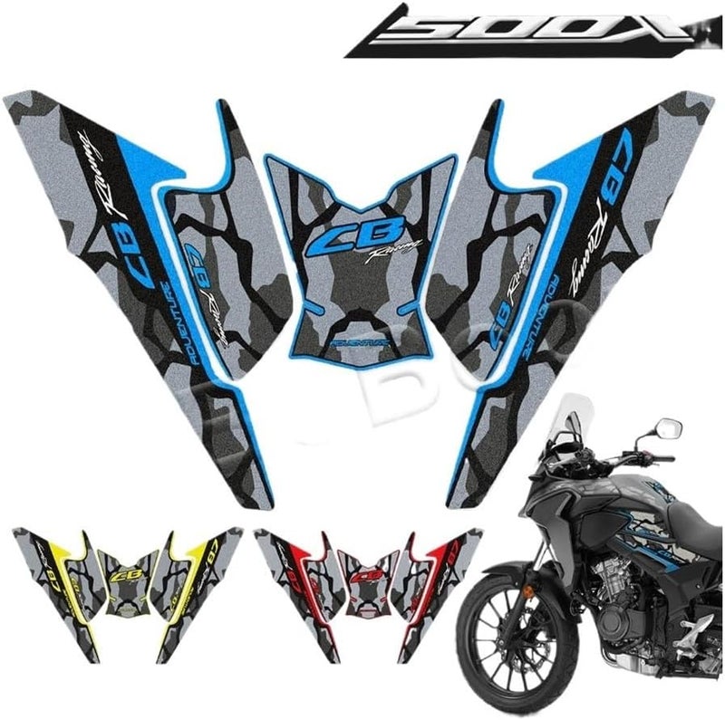 Frosted E Motorcycle Tank Side Traction Pad For Honda CB500X 2019 2022 Protective Sticker - Image 3