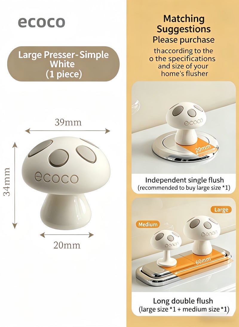 ecoco Nail Specific Silicone Toilet Press Button，Toilet Water Tank Switch Button Universal Flushing Press - Image 1