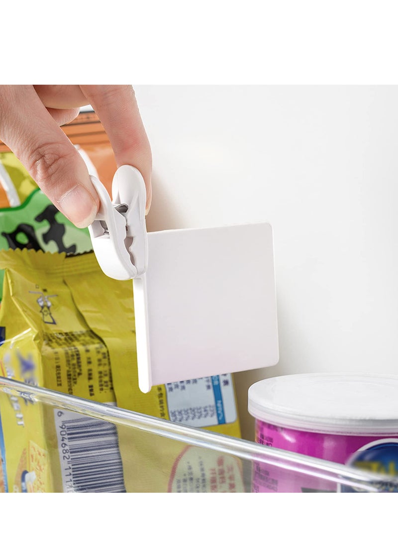 Excefore Fridge Divider, 10 Pack Refrigerator Door Organizer, Drawer Adjustable Separators, with Clips Drawer Adjustable Separators for Home Kitchen Office Supplies Tidy (White) - Image 3