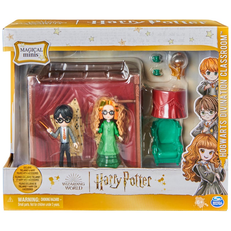 Wizarding World Harry Potter, Magical Minis Hogwarts Divination Classroom, 2 Exclusive Figures and 6 Accessories, Kids Toys for Ages 6 and up - Image 2