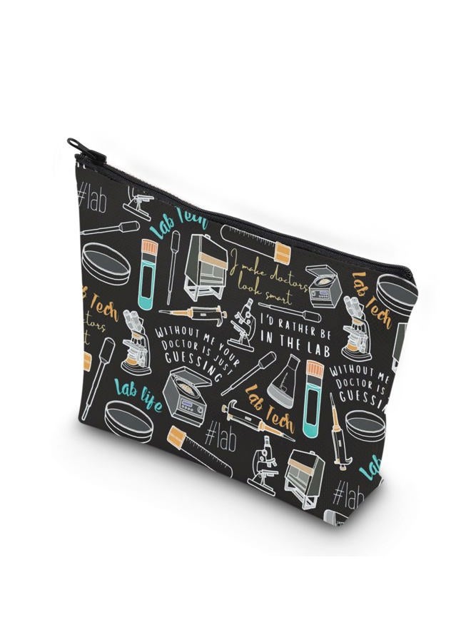 WCGXKO Lab tech Gift western Lab Gift Laboratory Technician Lab Week 2023 Zipper Pouch Makeup Bag (lab tech) - Image 1