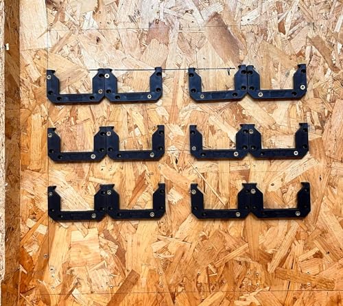 StealthMounts Mounting Cleats V2 for Packout (12 Pack) - Black ABS Plastic Wall Mount Brackets - Image 4