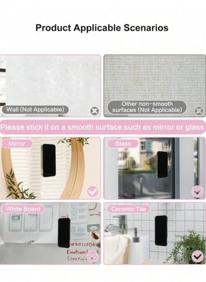 Multi-purpose silicone double-sided suction cup phone holder for home and car use - Image 3