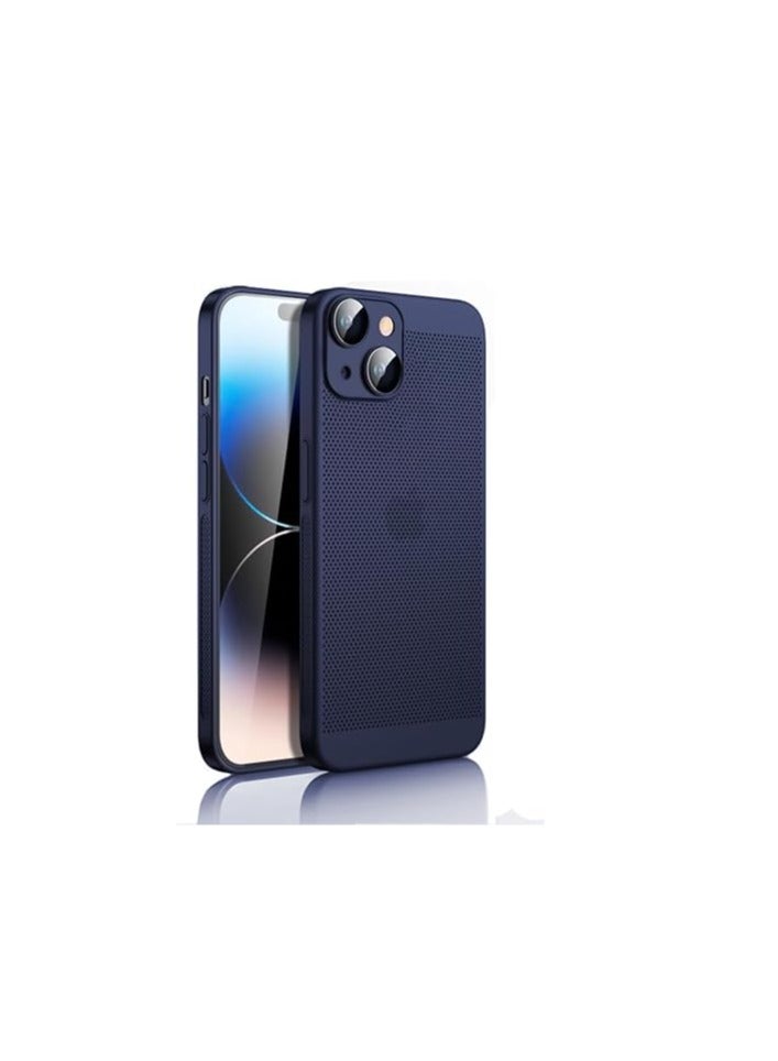 Case For iPhone 12 Pro 6.1-Inch Heat Dissipation Case with Built-in Camera Lens Protector Slim Fit Breathable Cooling Anti-Fingerprint Hard PC Back Shockproof Cover