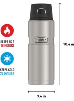 THERMOS THERMOS STAINLESS STEEL VACUUM INSULATED STEEL BOTTLE 710 ML, SK4000MS, BOTTLE, VACUUM FLASK, THERMAL BOTTLE  - Image 5