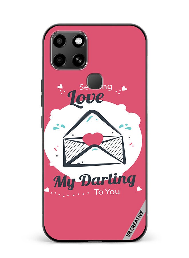 VR CREATIVE Protective Case Cover For Infinix Smart 6 Sending Love Design Multicolour - Image 1