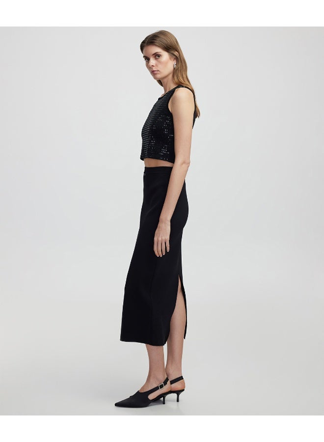 Ipekyol Regular Fit Knit Midi Skirt - Image 2