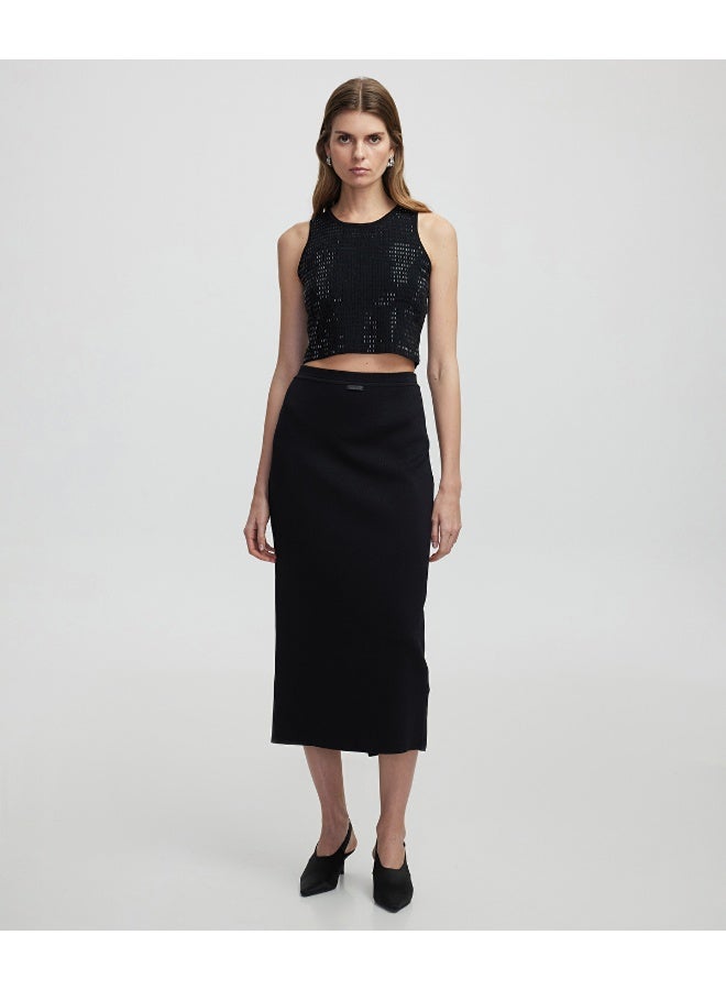 Ipekyol Regular Fit Knit Midi Skirt - Image 1